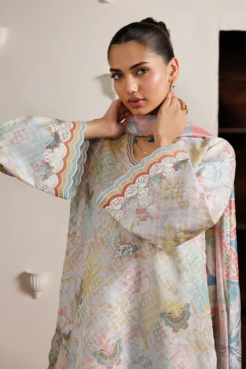 BAROQUE EMBROIDERED LAWN UF-4526 - Image 4