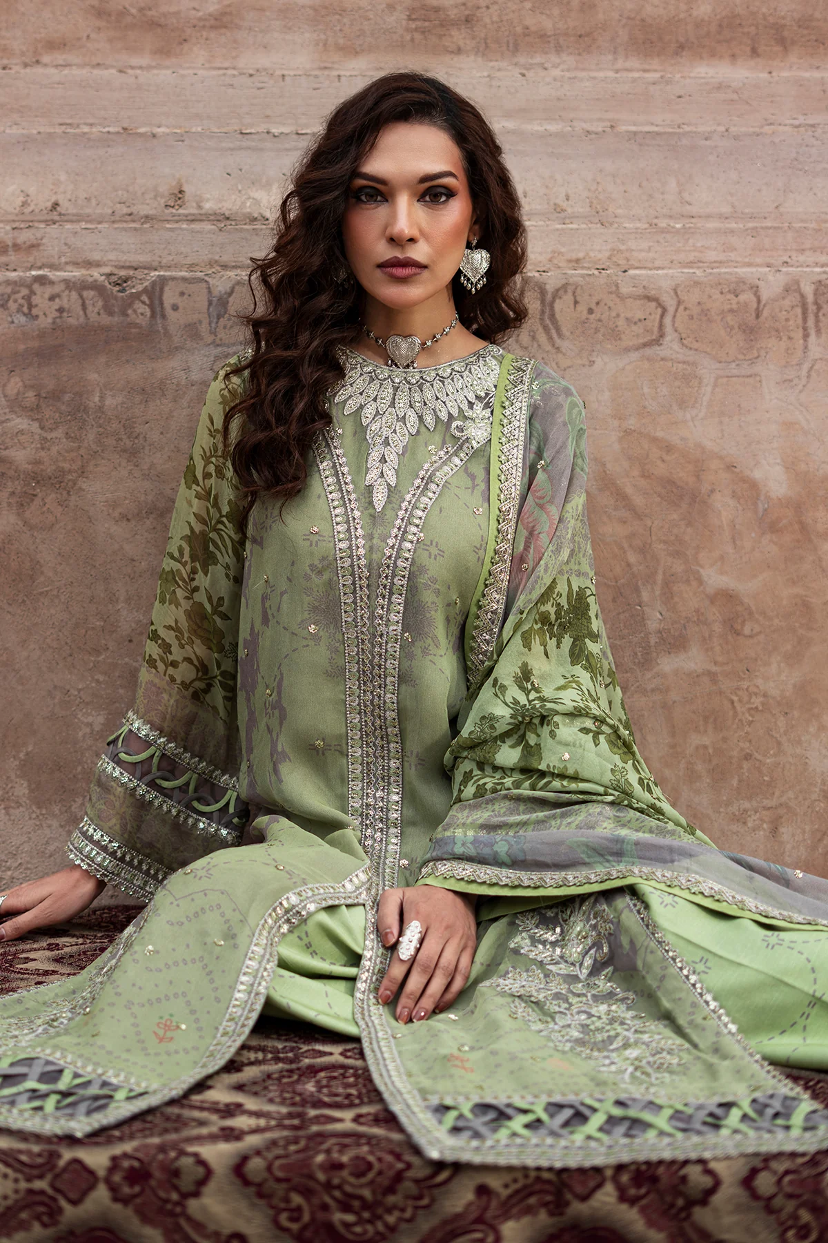 CHARIZMA Embroidered Printed Chiffon Collection,26 VSL6-06 - Image 4