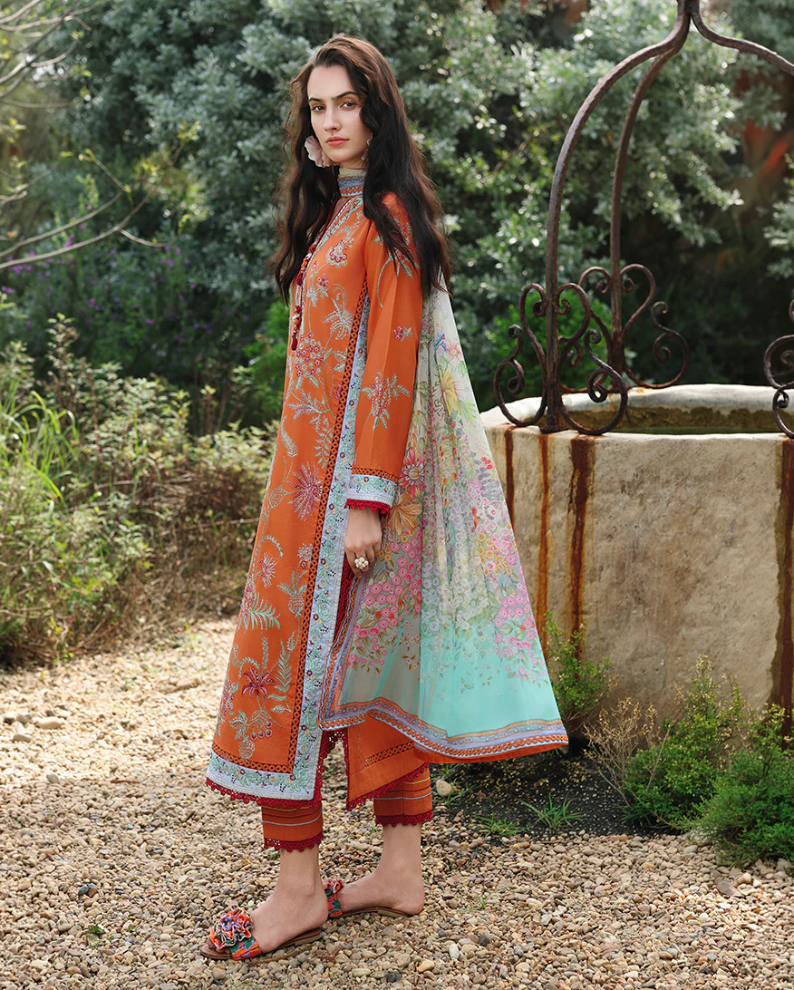 MUSHQ Embroidered Lawn Collection,26, Rosearie Dream - Image 3