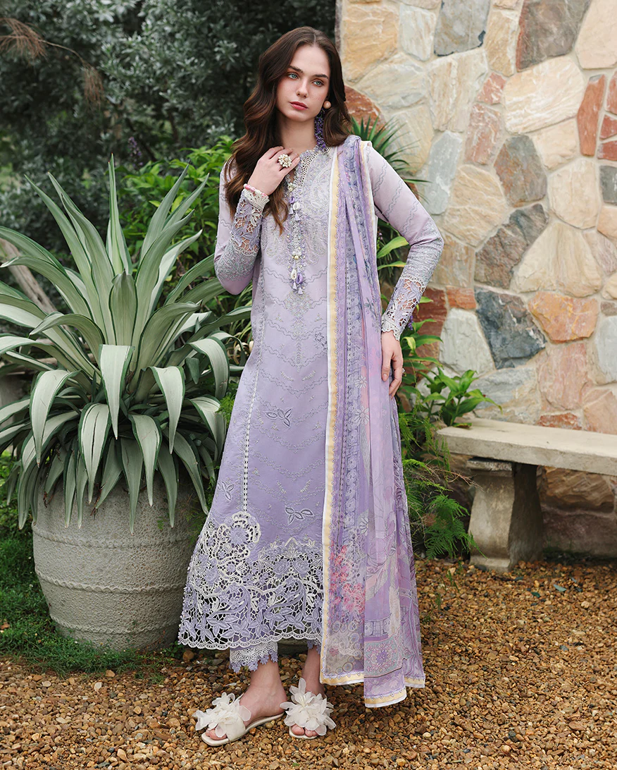 MUSHQ Embroiderd Lawn Collection,26 Velvet Ivy - Image 2