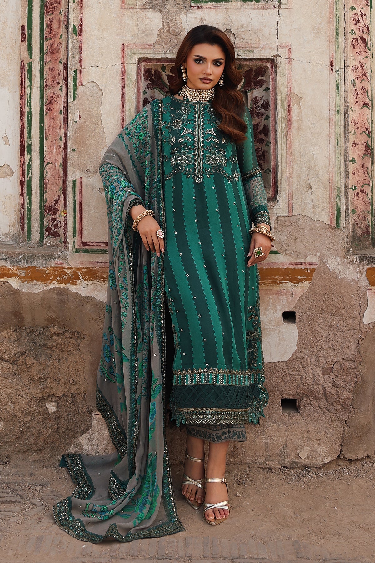 CHARIZMA Embroidered Printed Chiffon Collection,26 VSL25-40