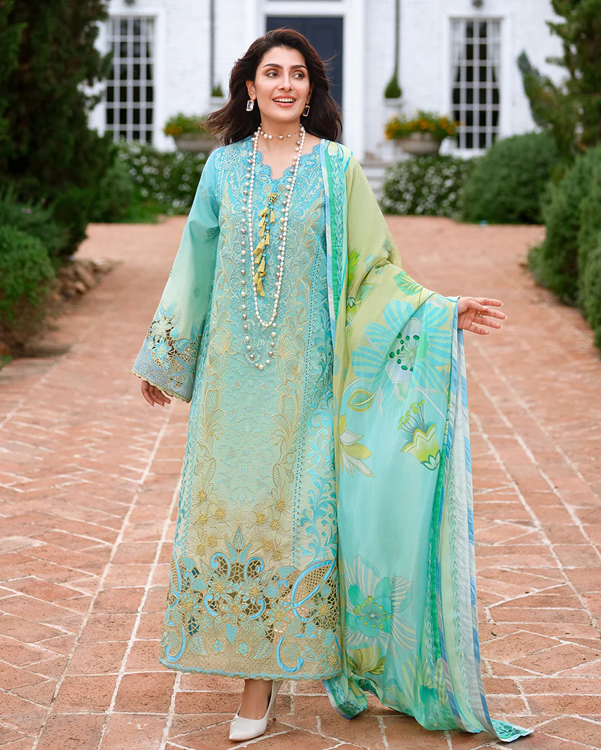 MUSHQ AMOI Luxury Lawn ,26, Whispering Winds - Image 3