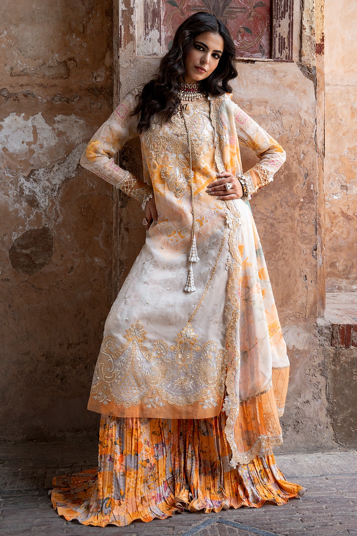 CHARIZMA Embroidered Chiffon Collection,26 VSLW6-06
