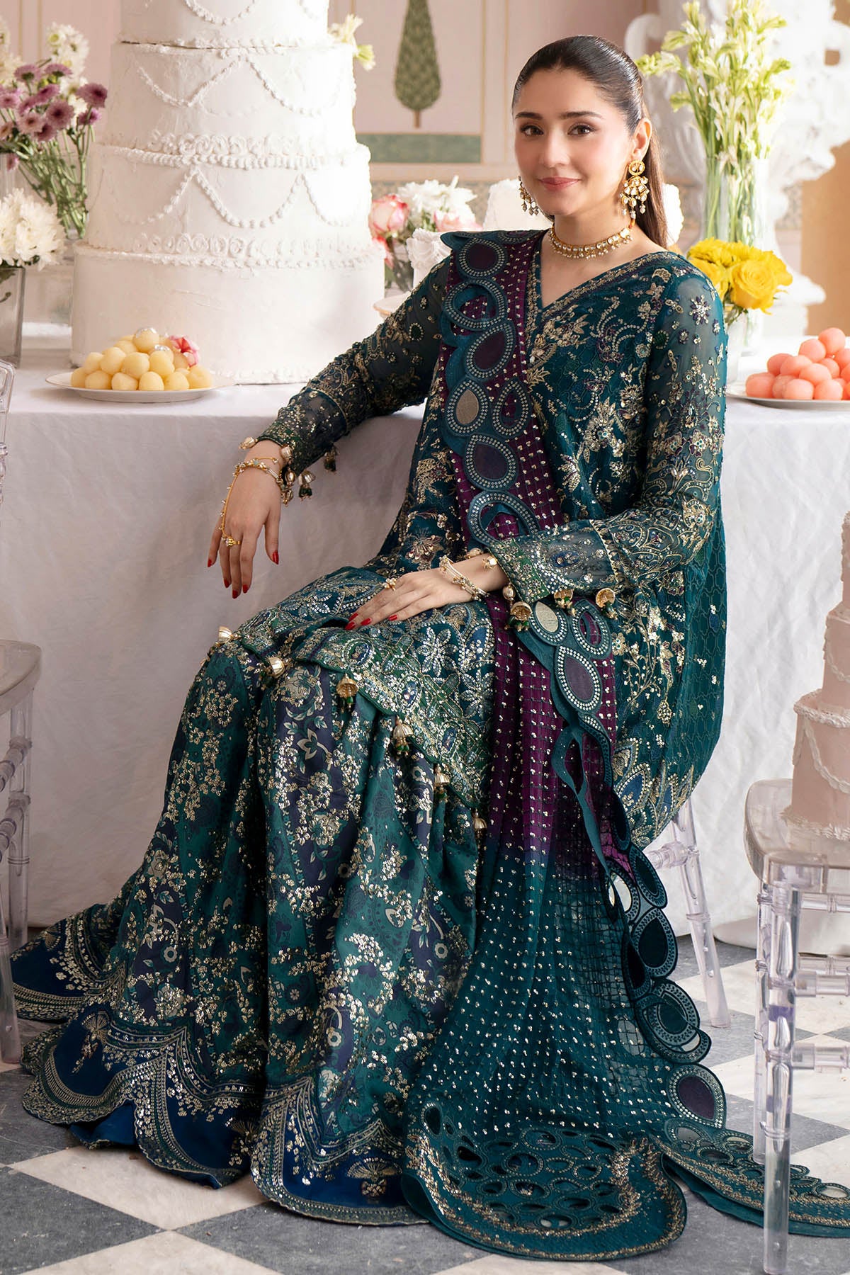 Nureh Jhoomro Wedding Formals '26-NL-94 Amania - Image 3