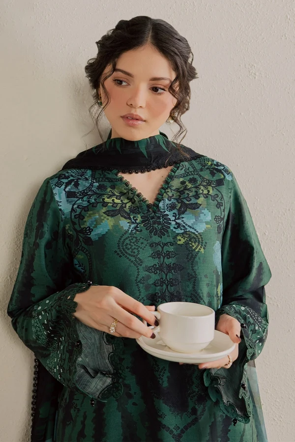 Nureh Gardenia embroidered Viscose-NSG 227 - Image 2