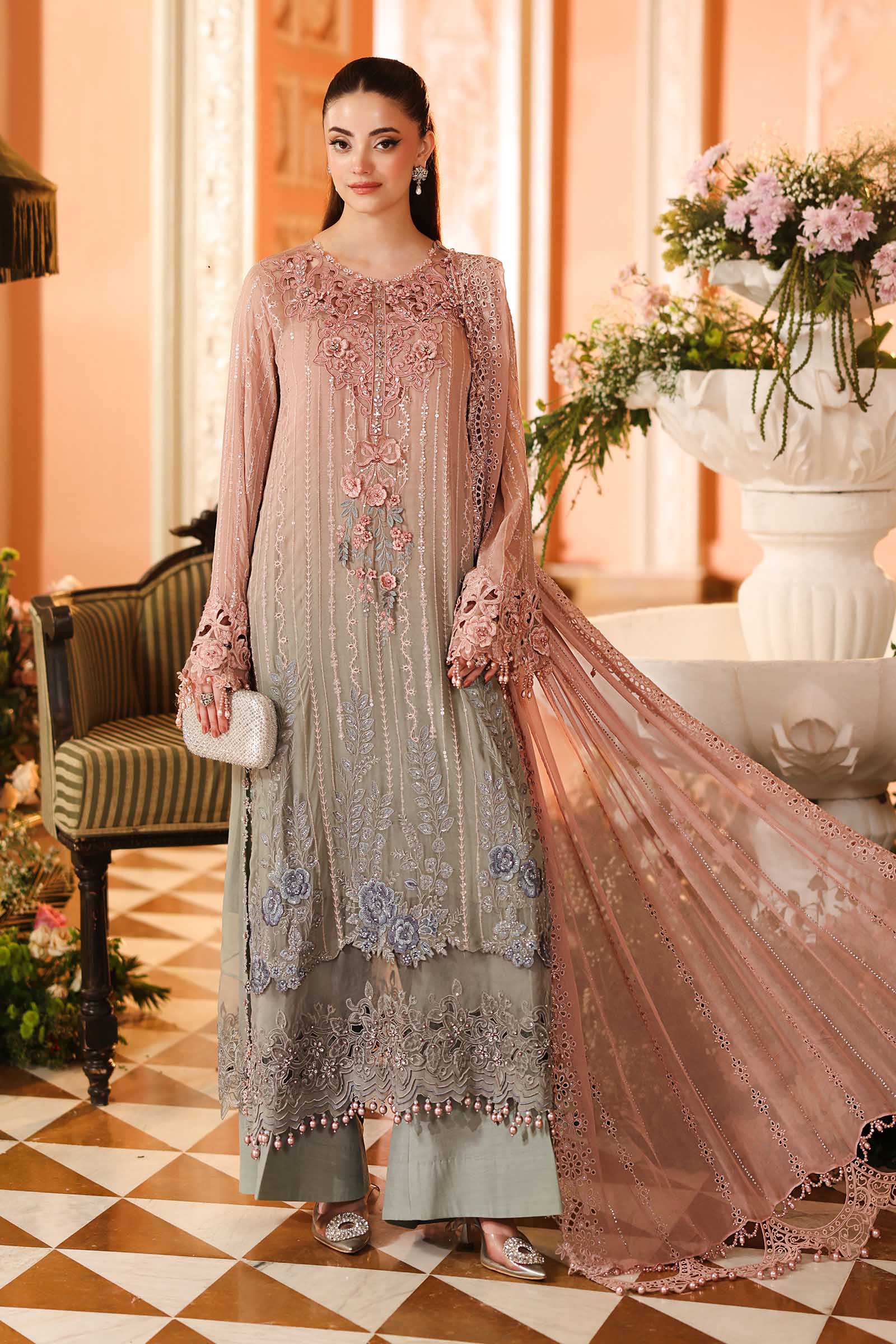 Maria B Chiffons '26-MPC-26-202-Ombre Blossom
