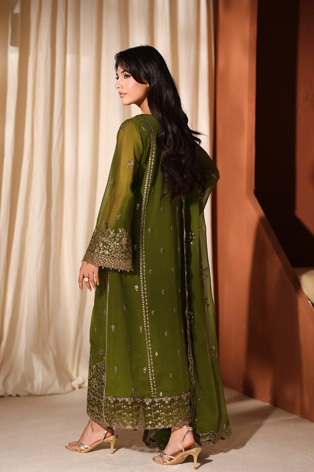 Azure Chiffon Formals '26-Imperial Olive - Image 3