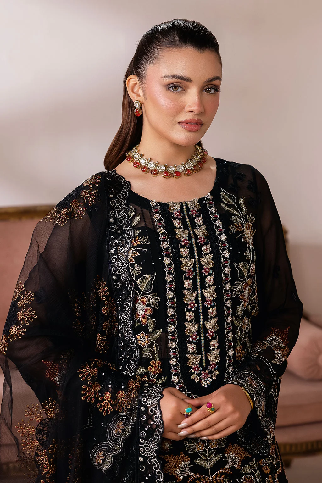 Ramsha Satrangi Chiffon Collection '26- ST 105 - Image 2
