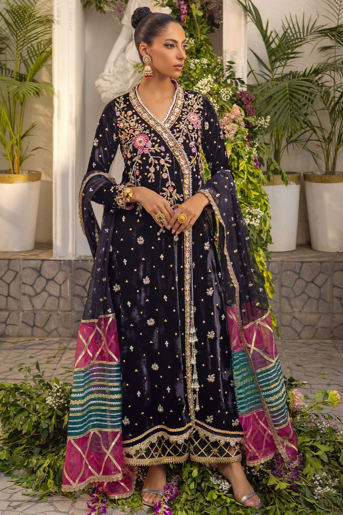 sabrangee velvet formals –Muzna - Image 2