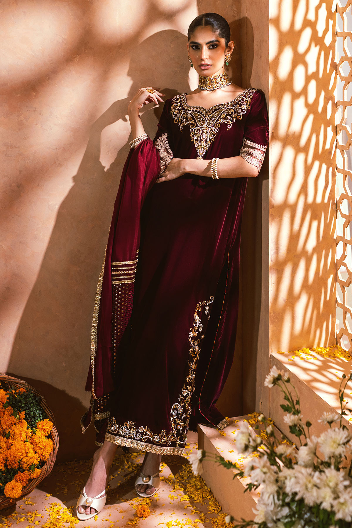sabrangee velvet formals -Dahlia - Image 2