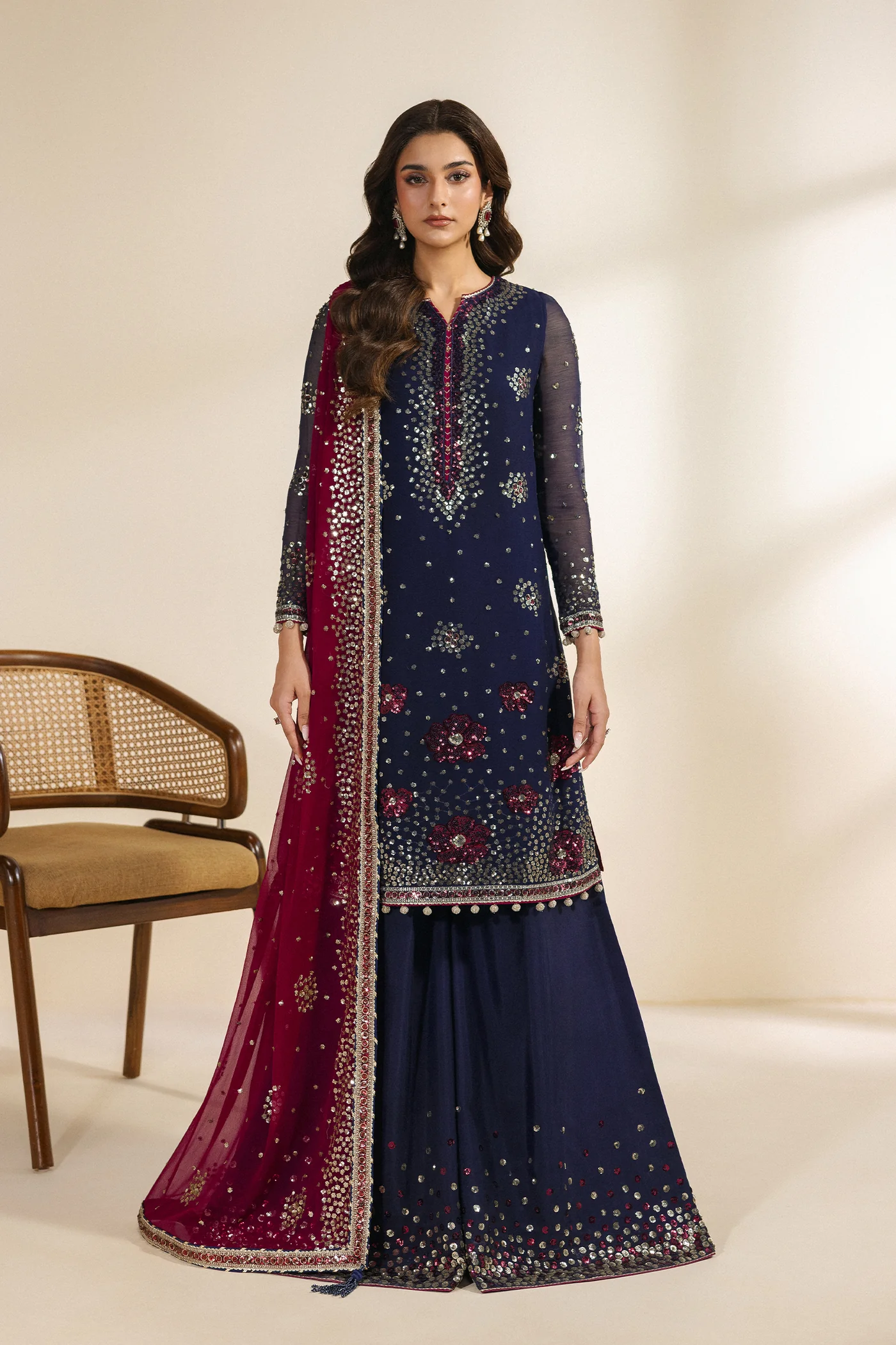 Zarif Meraki Chiffon Formals '26-SABLE