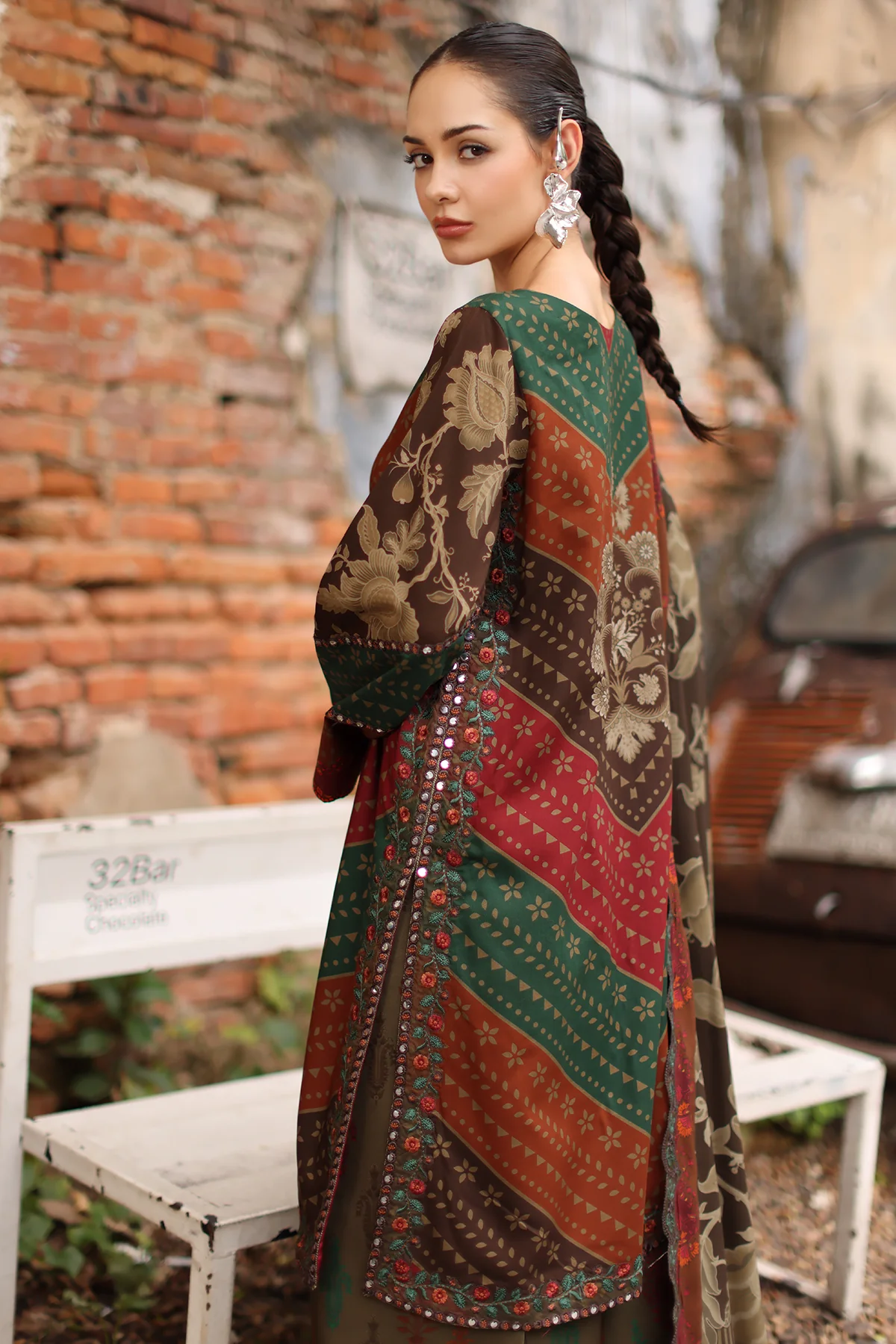 Charizma Aniq Embroidered Linen '26-ANW7 06 - Image 2