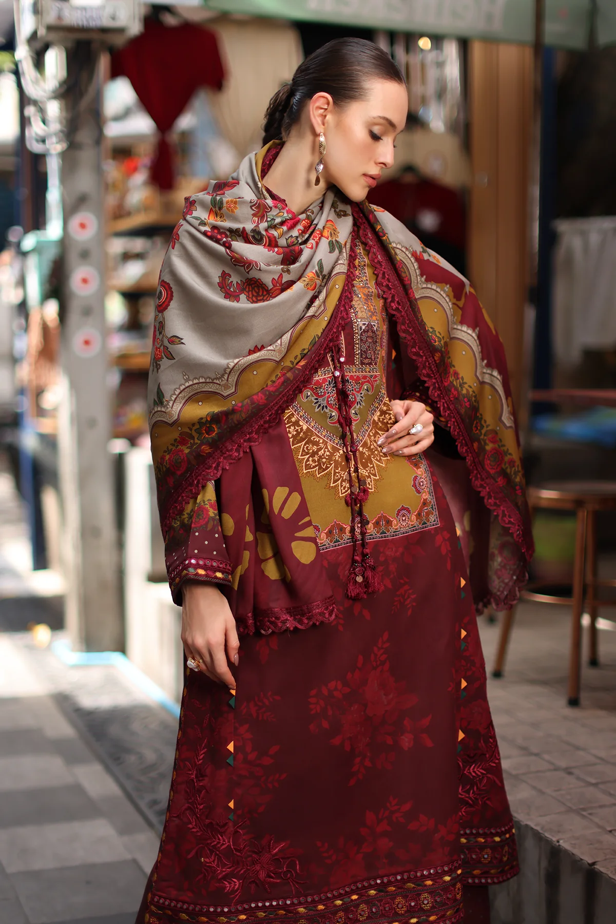Charizma Aniq Embroidered Linen '26-ANW7 03 - Image 2