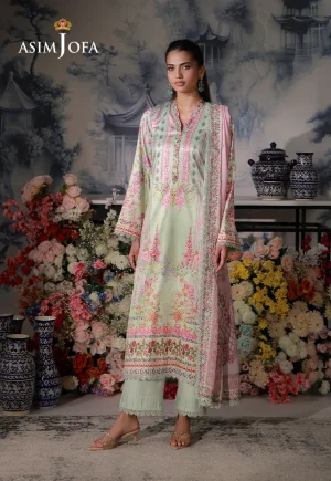 Asim Jofa Charmeuse Silk '26-AJCS-07