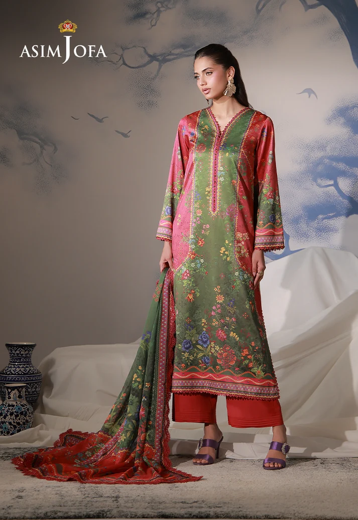 Asim Jofa Charmeuse Silk '26-AJCS-08