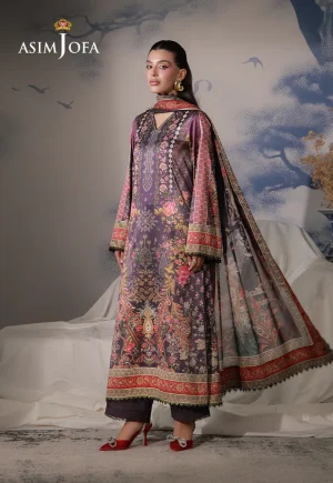 Asim Jofa Charmeuse Silk '26-AJCS-09