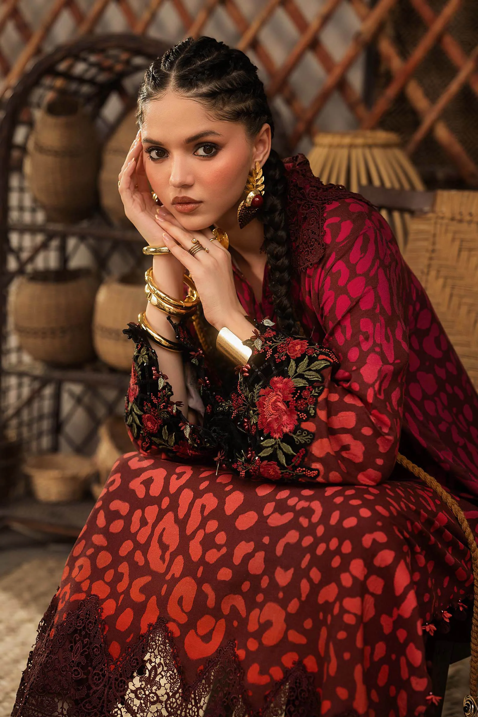 Maria B M Prints fall winter '26-MPT-3101A - Image 3