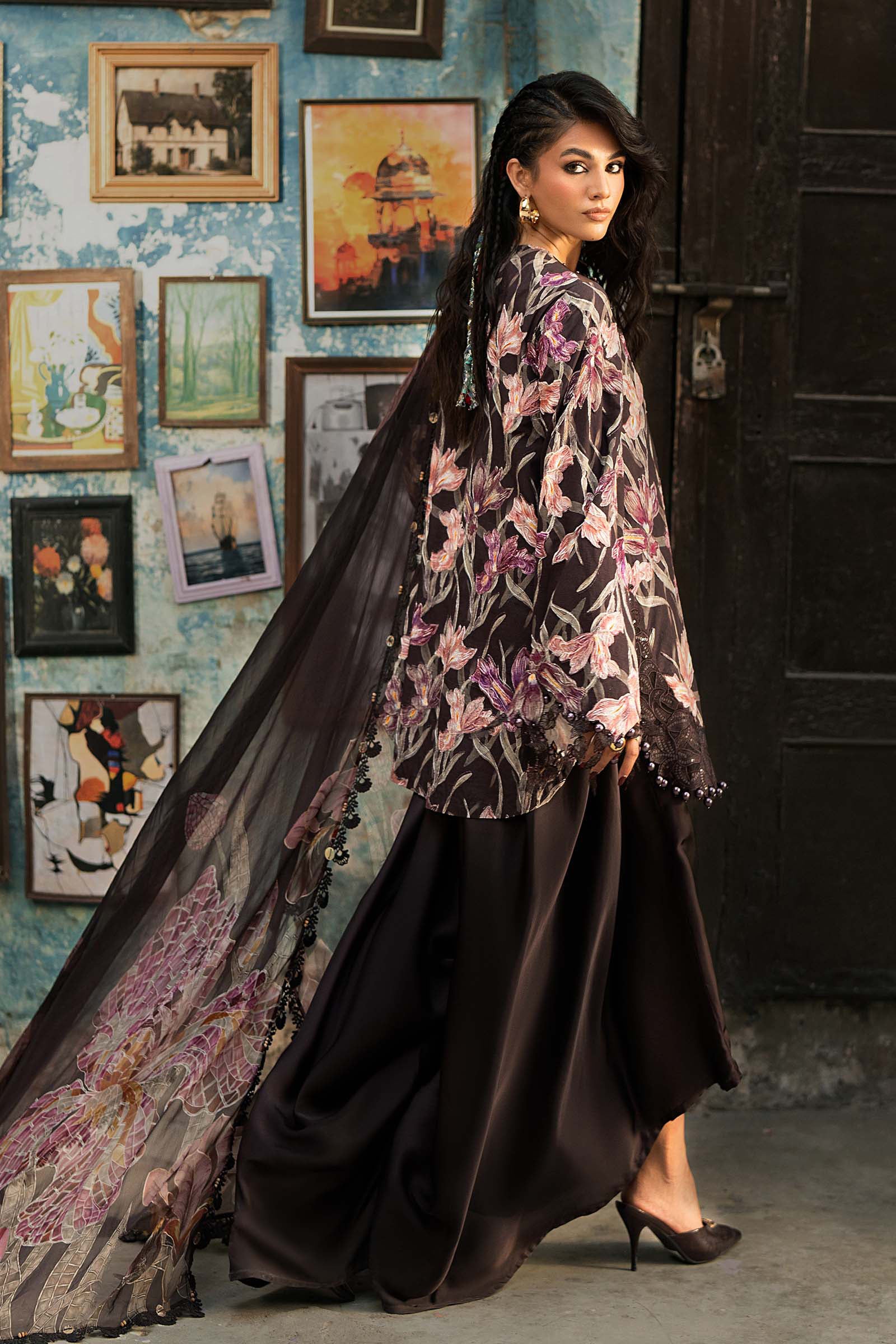 Maria B M Prints fall winter '26-MPT-3104 B - Image 3