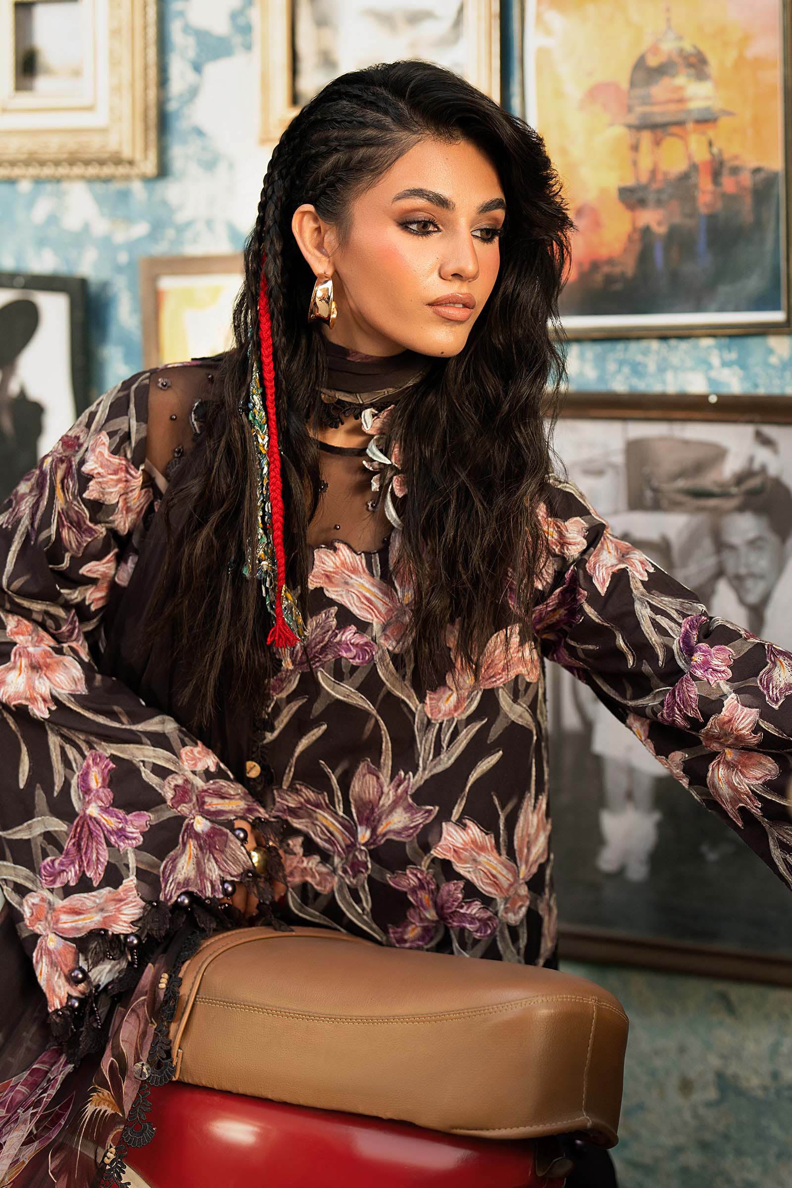 Maria B M Prints fall winter '26-MPT-3104 B - Image 4