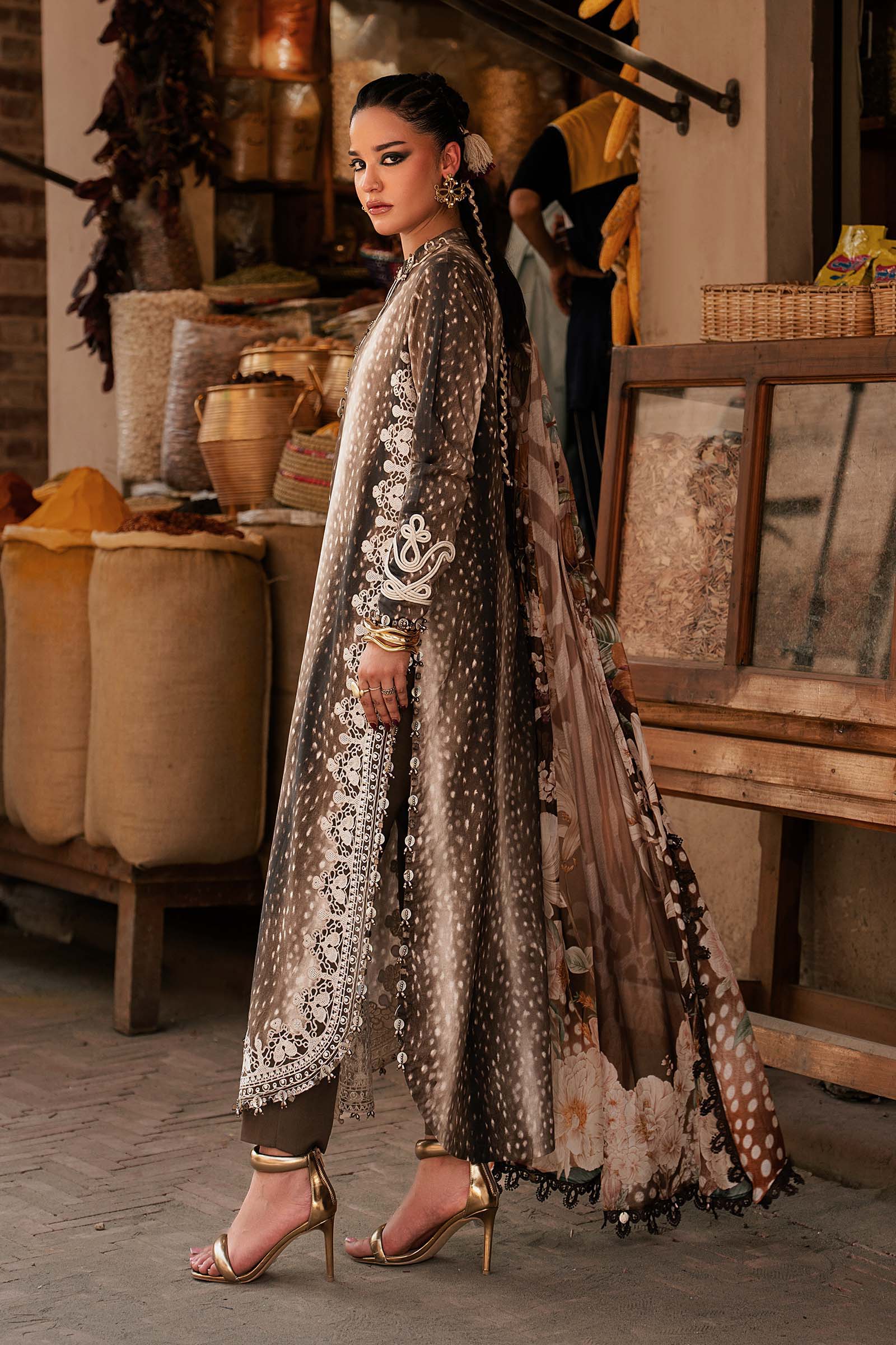 Maria B M Prints fall winter '26-MPT-3105 B - Image 3