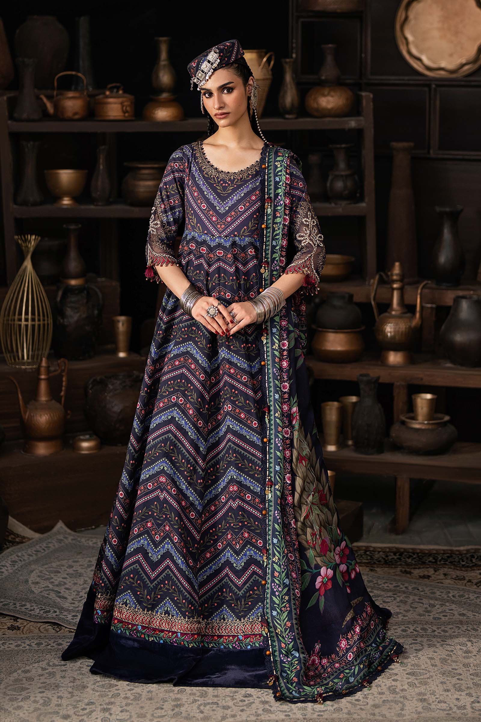 Maria B M Prints fall winter '26-MPT-3107 B - Image 3