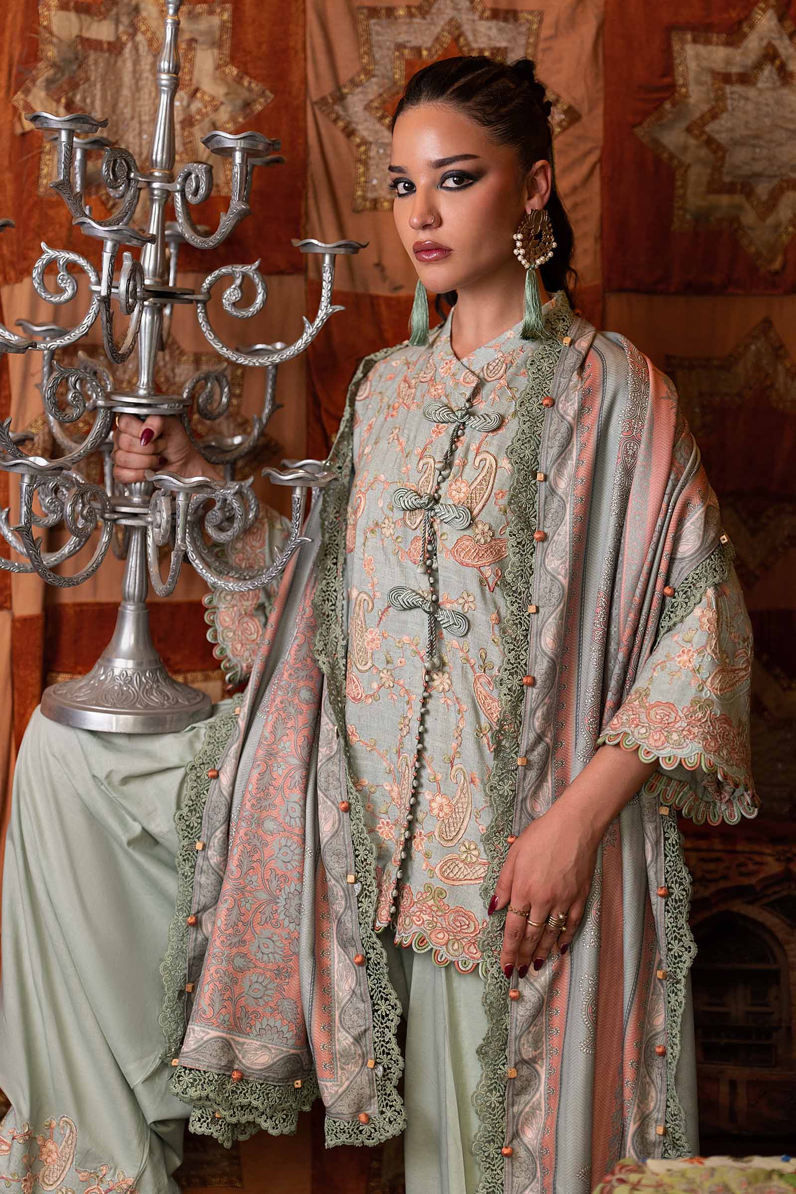 Maria B M Prints fall winter '26-MPT-3108 B - Image 3