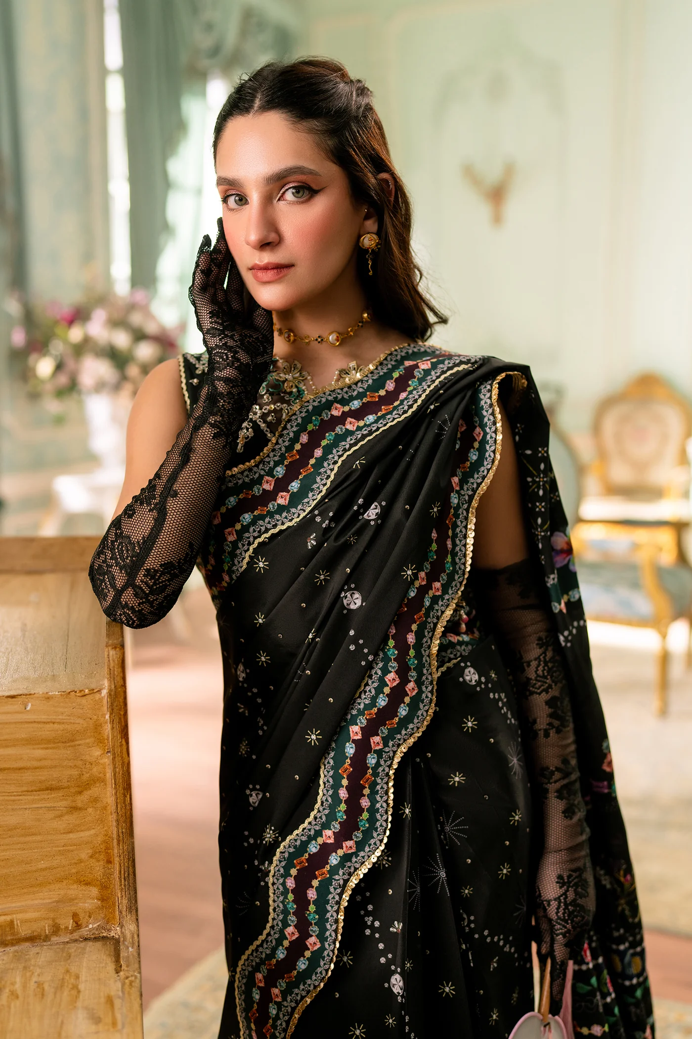 Qalamkar Luxe Silk '26-QSL-08 LINNEA - Image 3