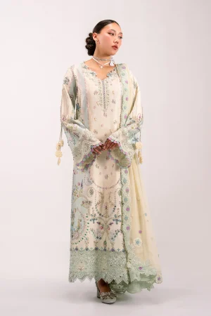 Qalamkar Luxe Silk '26-QSL-01 AZURE