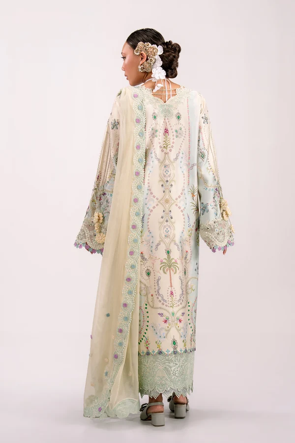 Qalamkar Luxe Silk '26-QSL-01 AZURE - Image 4