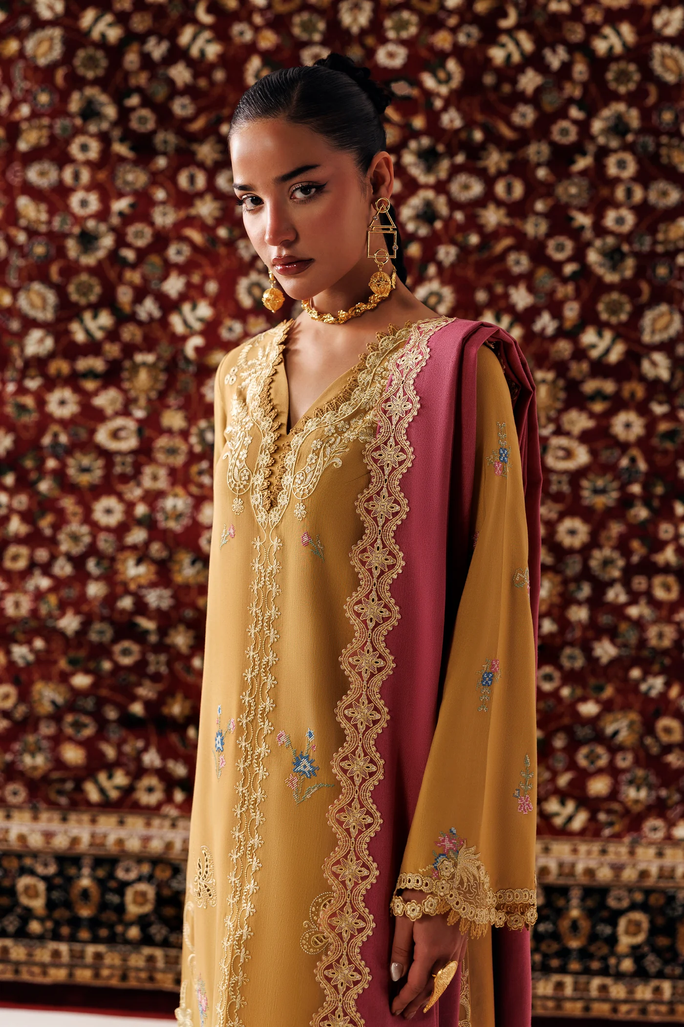 Qalamkar Q Linen Linen '26-QLW-06 NYRA - Image 2