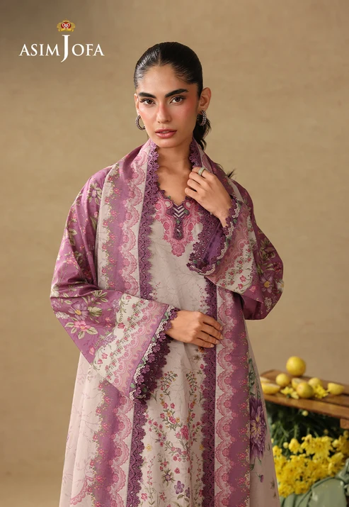 Asim Jofa Lawn Prints '26-AJUBC-04 - Image 3