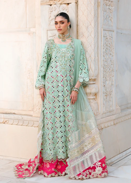 Saira Shakira Wedding Collection '26-VOILA - Mint Green