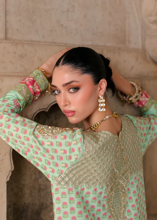 Saira Shakira Wedding Collection '26-LOTUS-Green - Image 3