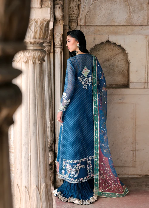 Saira Shakira Wedding Collection '26-IRIS-Navy Blue - Image 3
