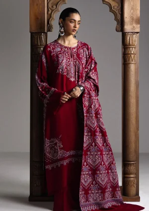 Zara Shahjahan Saraab winter collection '26-QIRMIZ-D7