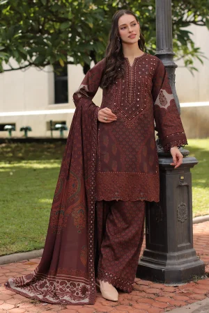Charizma Aniq Linen with Shawl '26- ANW7-13