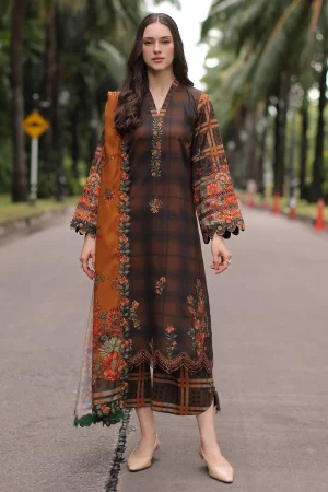 Charizma Aniq Linen with Shawl '26- ANW7-15