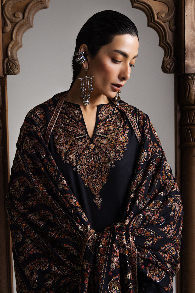 Zara Shahjahan Saraab winter collection '26-OUD-D5 - Image 2