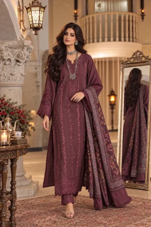 Noor Printkhas winter '26-D5 A - Vineyard plum