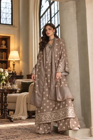 Noor Printkhas winter '26-D8 A - Polka Mose Gold