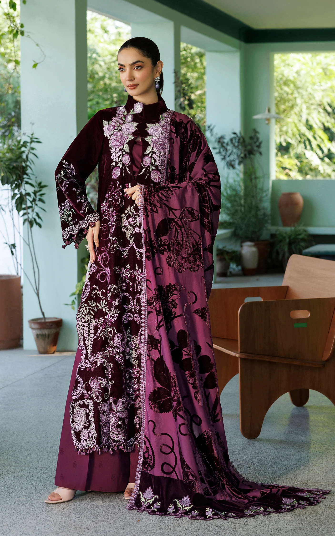 Asifa and Nabeel Plush Luxury winter '26-Wine Shine
