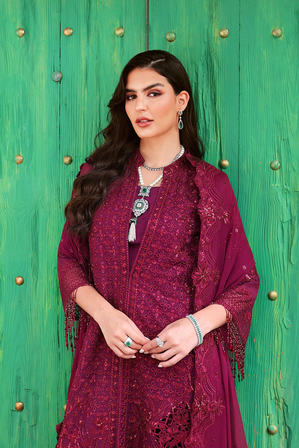 Saira Rizwan Lumiere Festive Chiffon '26-WILLOW-LU26-04 - Image 2