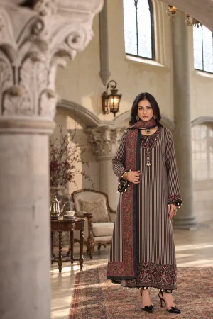 Noor Printkhas winter '26-D9 B - Classic Camel Pinstripes
